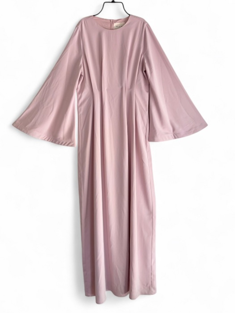 Veiled New York Pale Pink Long Sleeve Maxi Dress Size M